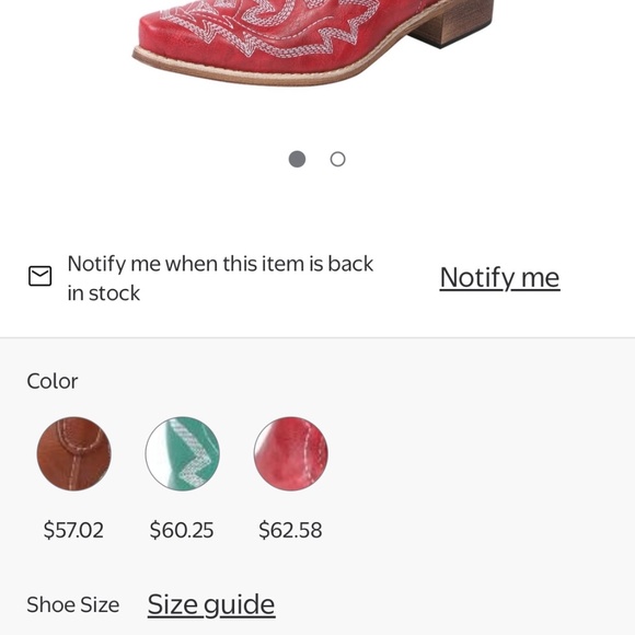 Red Western Boots - Picture 2 of 3